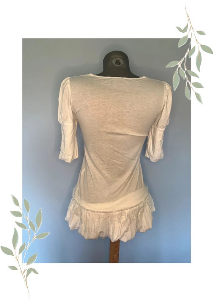 Tunique/Robe très courte Blanche – Cop Copine 👗 - photo numéro 6