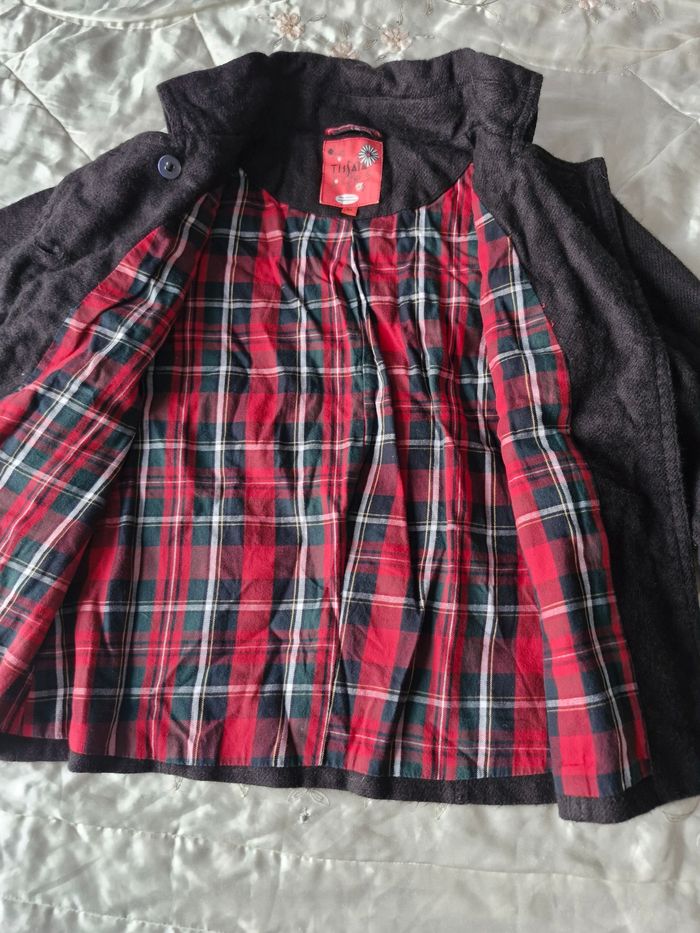 Magnifique manteau évasé à revers écossais - photo numéro 2