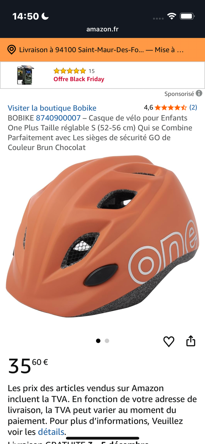 Casque de velo bobike helmet one