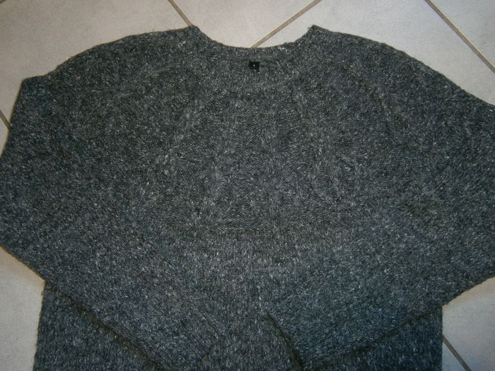 Pull gris chiné Taille 42 - photo numéro 2
