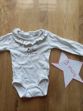 Body avec col Kiabi 3 mois