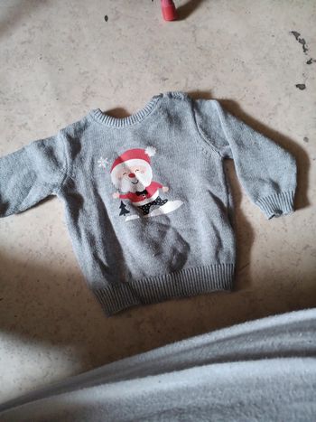 Pull  de Noël 6 mois pat et ripaton