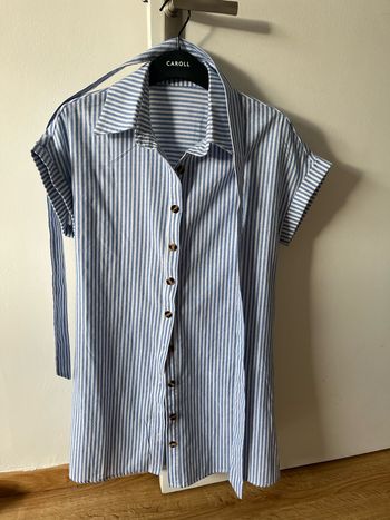 Robe chemise rayée