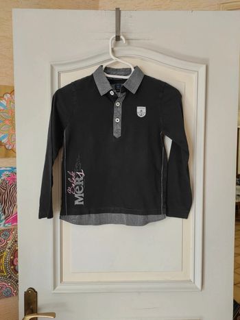 🌷Polo manches longues  🌷Terres de Marins  🌷étiquette  taille 8 ans  🌷très bon état