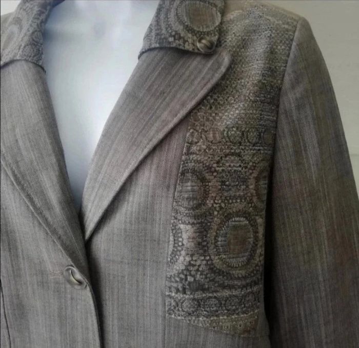 Tailleur veste pantalon femme.42.. - photo numéro 6