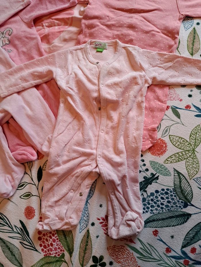 Lot de 5 pyjamas fille 3 mois - photo numéro 2