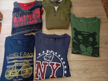 Lot de 5 tee shirt manches longues 8 ans garçon '
