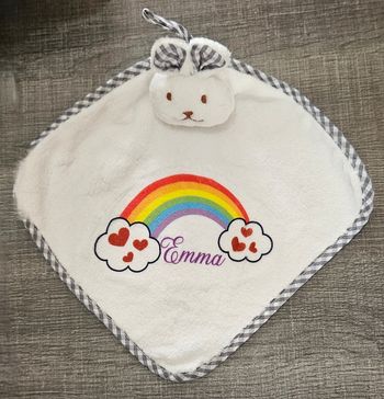 Serviette doudou de table personnalisable
