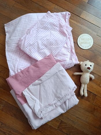 🌸 Housse de couette & Taie - Taille 110x120 cm 🌸