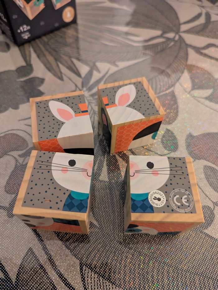 Mes Premiers Cubes Janod - Portraits de la Forêt bois - photo numéro 2