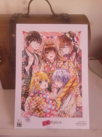 Ex-libris Ex Libri manga Love Mission 20 ans Pika Editions