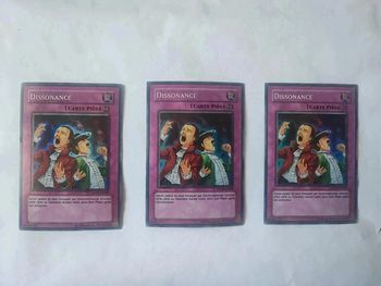 3 cartes Yu-Gi-Oh! Dissonance anpr-fr068