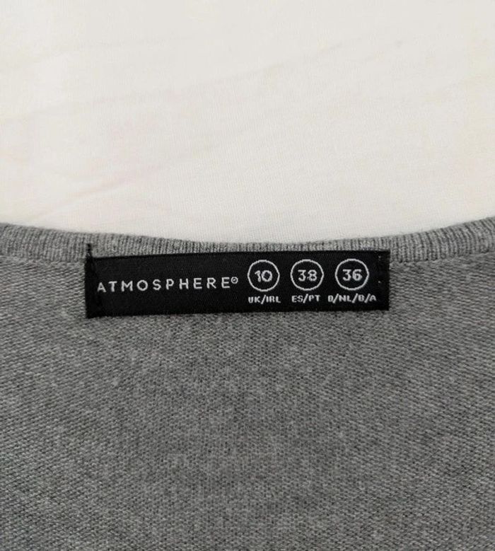 Robe grise manches 3/4 - Atmosphere - taille 36 - photo numéro 4