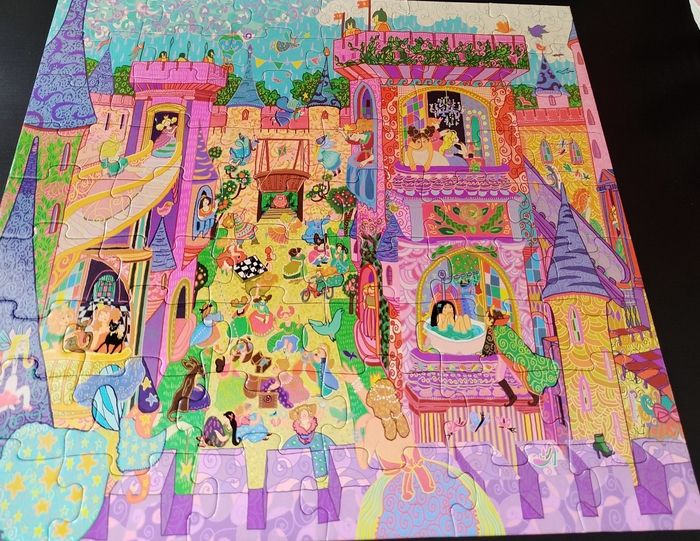 Djeco Puzzle 54 pièces Château 🏰 féerique - photo numéro 2