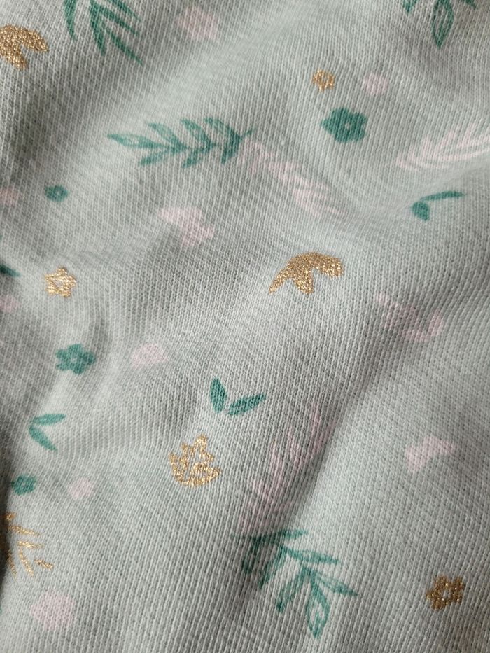 Pyjama épais fleuri taille 36 mois - photo numéro 4