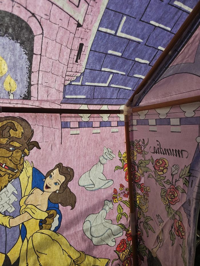 Cabane maison en toile la belle et la bête mundia disney vintage - photo numéro 14