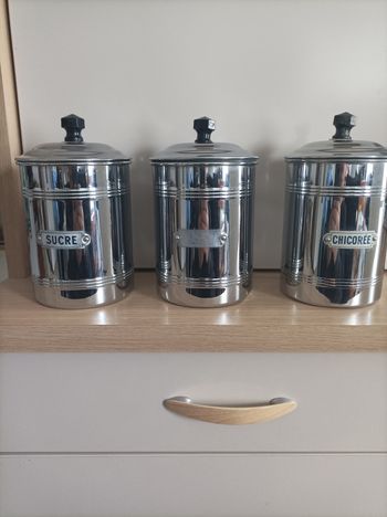 3 boite ancienne café sucre chicoré vintage année 1950