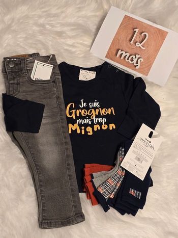 Neufs (non portés) 🏷🏷🏷😍🤩💙superbe ensemble 12 mois garçon😍🤩💙