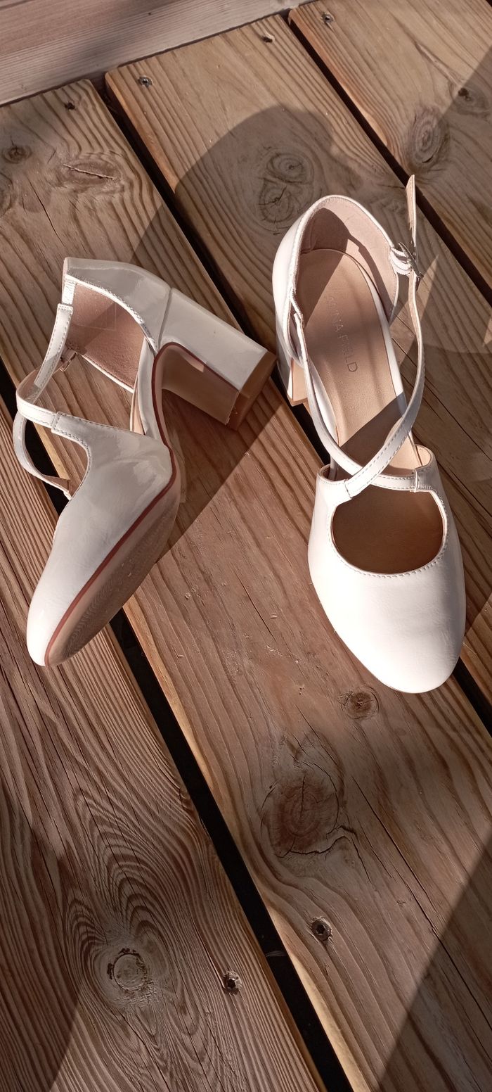 Chaussures femme couleur blanc à talon - photo numéro 7