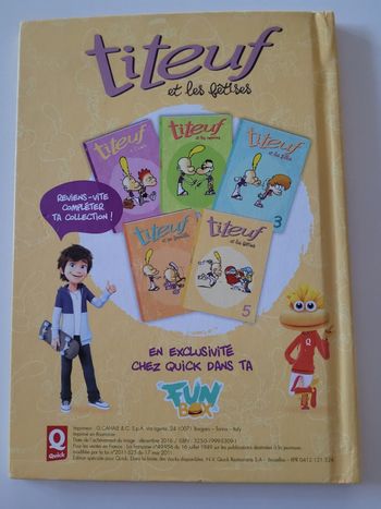 Livre titeuf et les bêtises