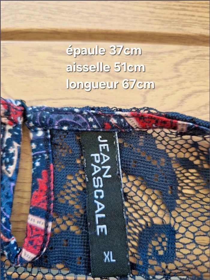 Débardeur avec dentelle  - Taille XL - Jean Pasquale - photo numéro 6