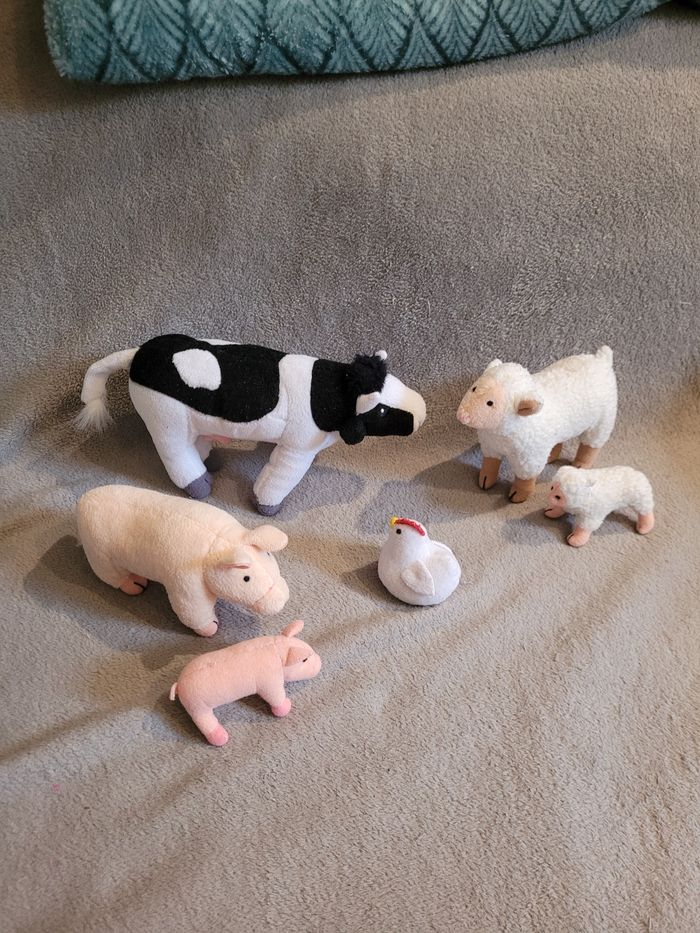 Peluches animaux de la ferme - photo numéro 1