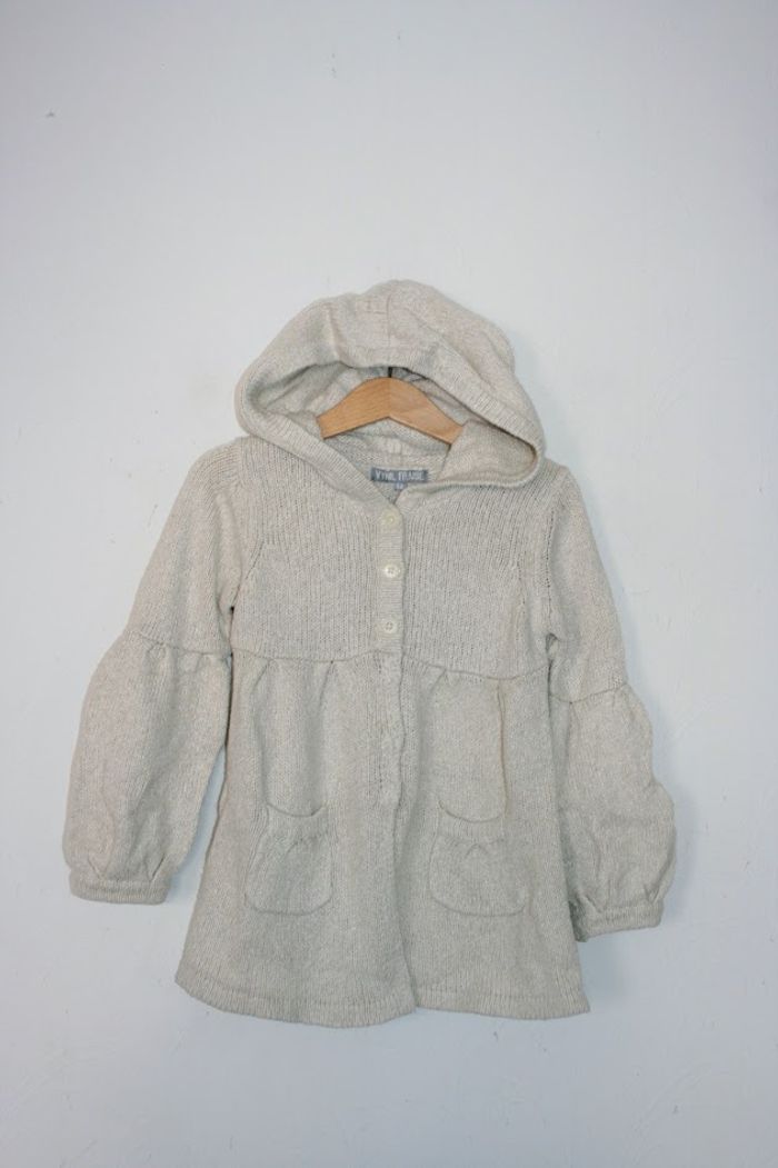 Gilet à capuche beige