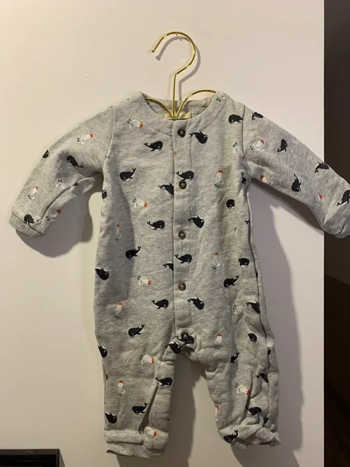 Combinaison pyjama sans pieds boutchou bio 6 mois