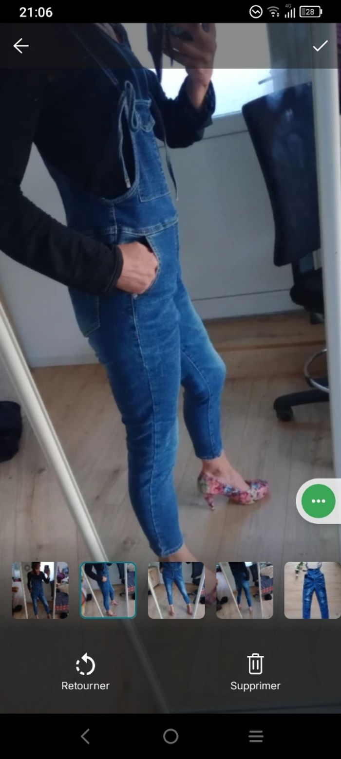 Salopette femme 36 jean c71 - photo numéro 2