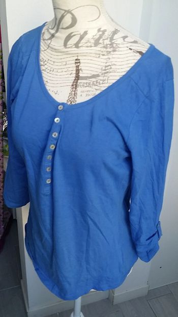 Haut camaïeu manche 3/4 taille 1