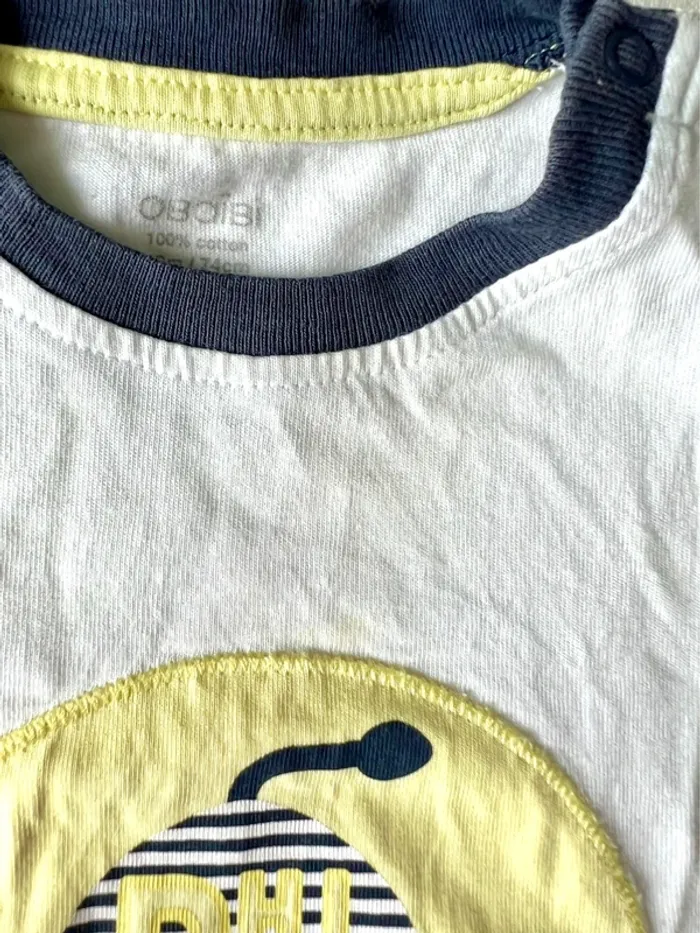 Lot 6 tee-shirts bébé garçon 12 mois – Obaïbi & TAO – manches longues & courtes – bon état - photo numéro 13
