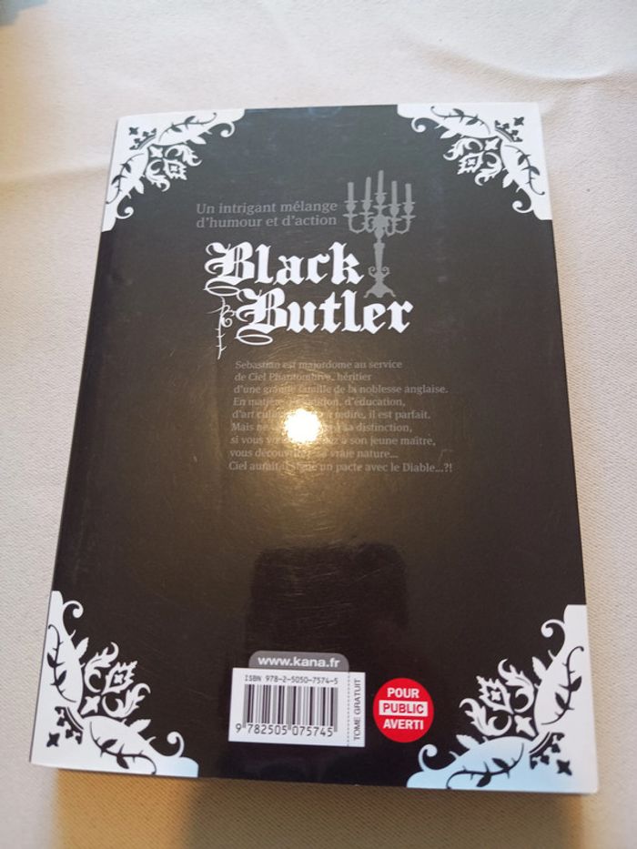 Manga black buttler tome 1 - photo numéro 2