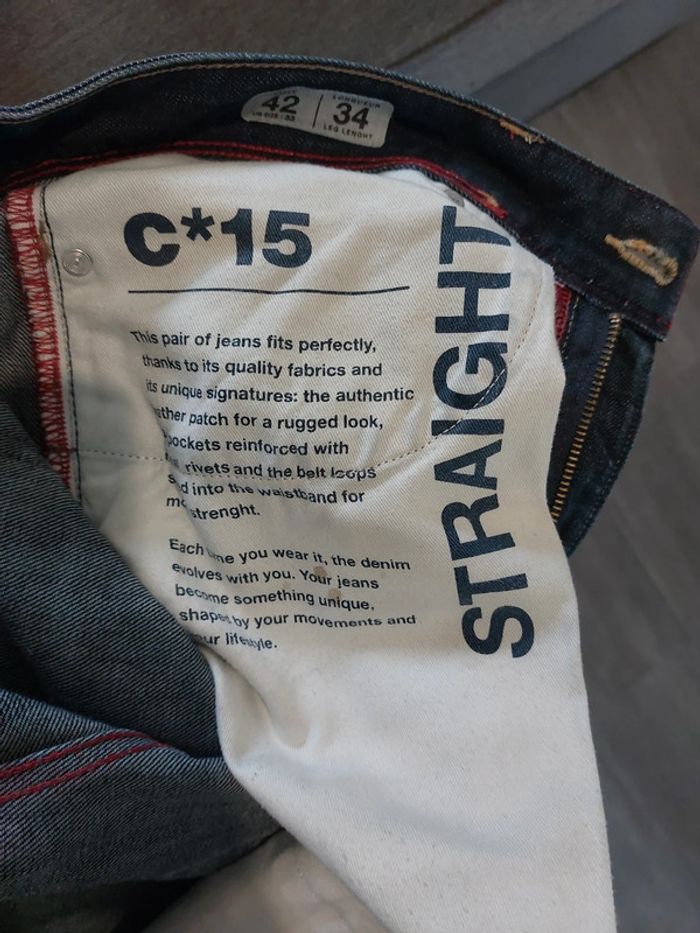 Jean homme denim straight fit - photo numéro 6