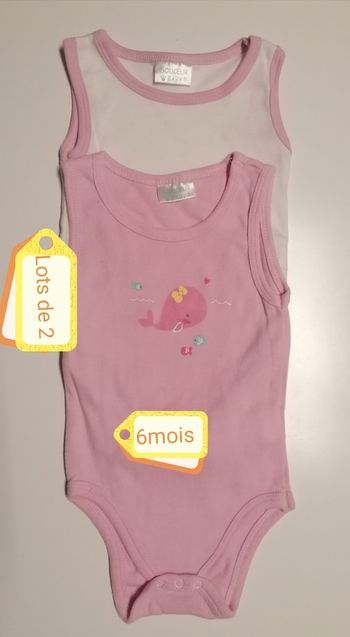 Lots de 2 bodies baby