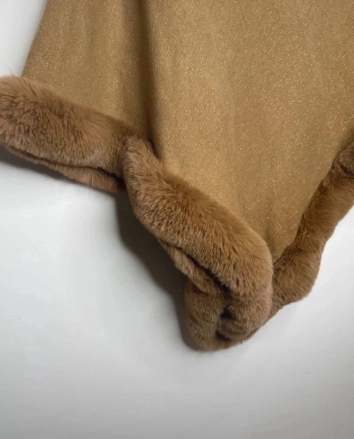 🍂 Magnifique Pancho marron pailletée / G&K - T/U 🍂 - photo numéro 6