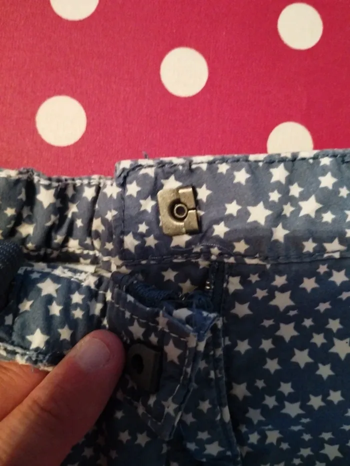 Jupe légère bleu étoiles 4-5 ans - photo numéro 3