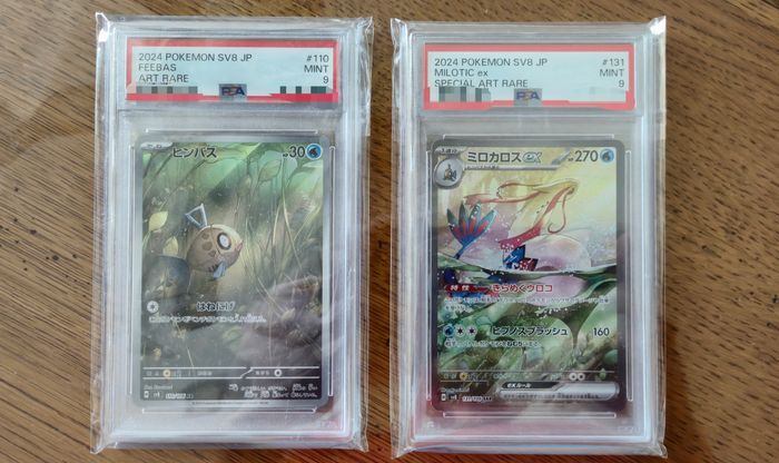 Lot de 2 cartes pokémon psa 9