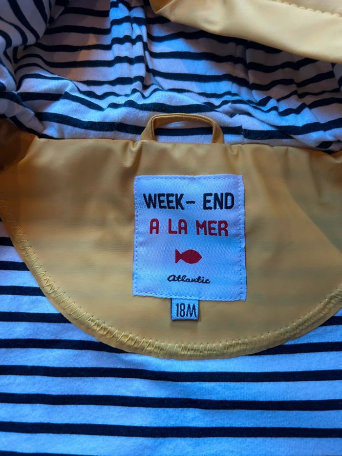Ciré jaune moutarde, Week-end à la mer. 18 mois - photo numéro 4