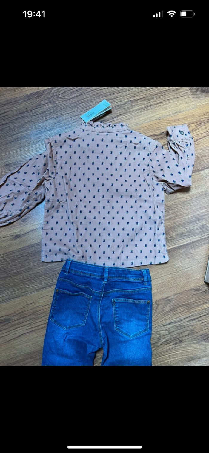 Ensemble chemise petit bateau et jean - photo numéro 2