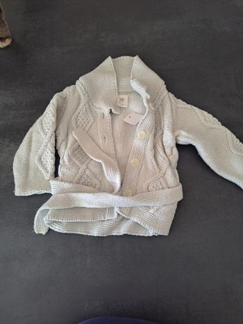 gilet tricot HM 12m ceinture