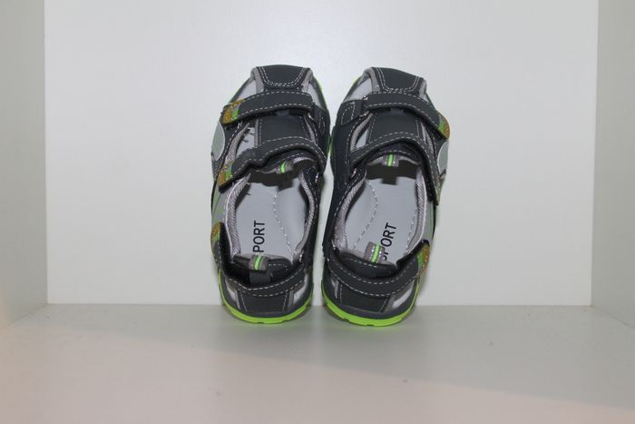 belle sandales nus pieds grise et verte 30 - photo numéro 5