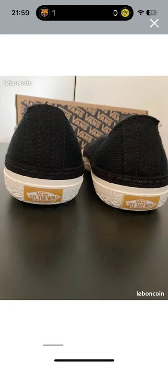 Vans baskets circle vee noir confortable taille 36 neuves dans leur boite - photo numéro 3