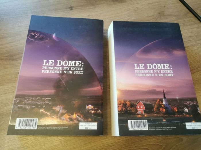 Lot des 2 tomes Dôme de Stephen King - photo numéro 2