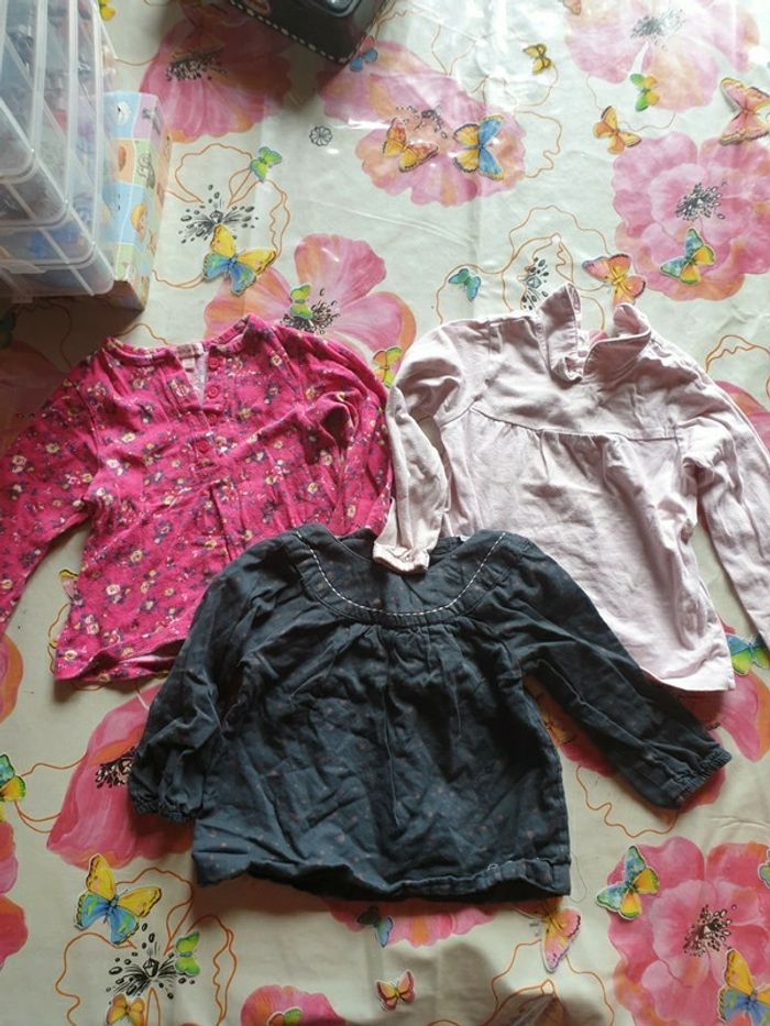 Lot de 3 t-shirt manche longue 12mois