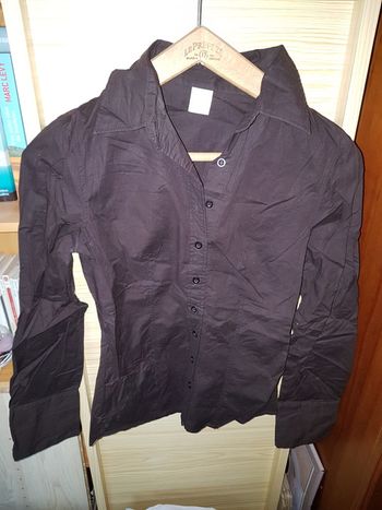 Chemisier marron foncé taille 36