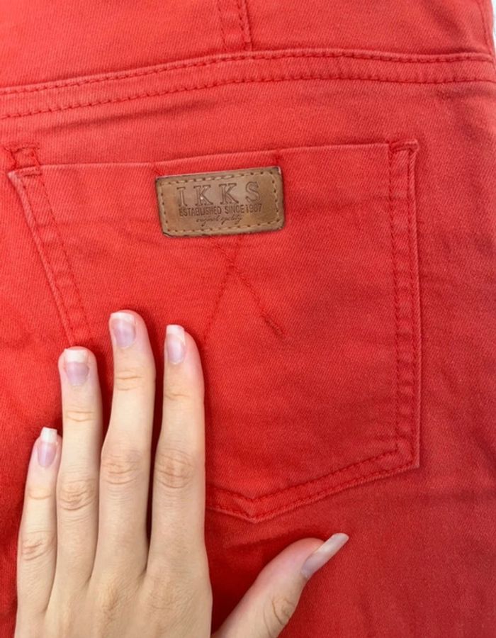 Pantalon skinny fit, rouge/orange, IKKS , 14 ans - photo numéro 8