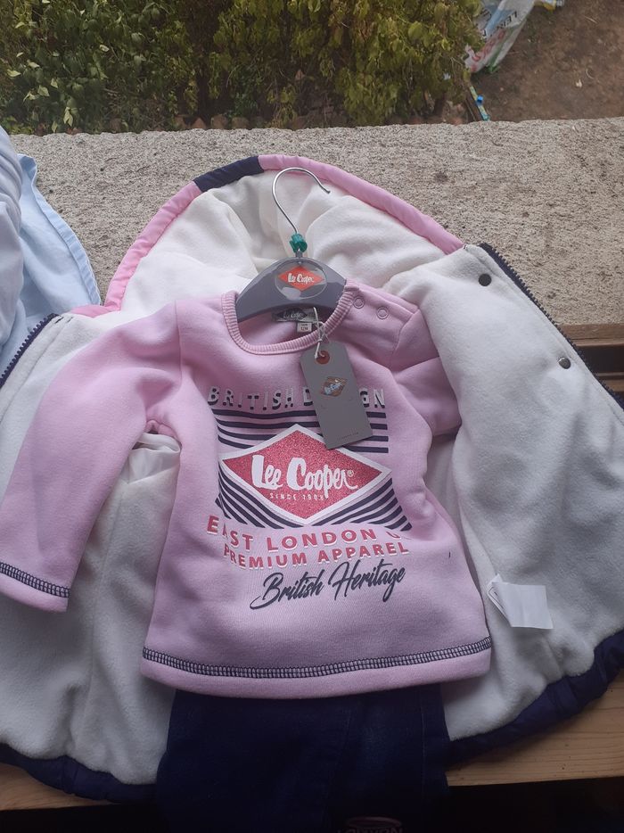 Ensemble neuf Lee Cooper 12mois - blouson sweet et jean - photo numéro 5