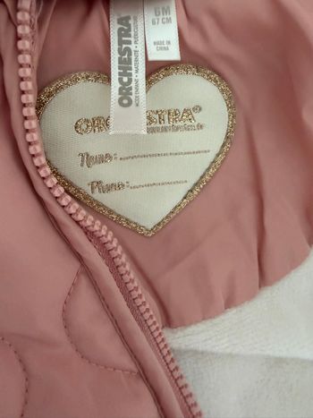 Manteau Rose - Orchestra - 6 mois