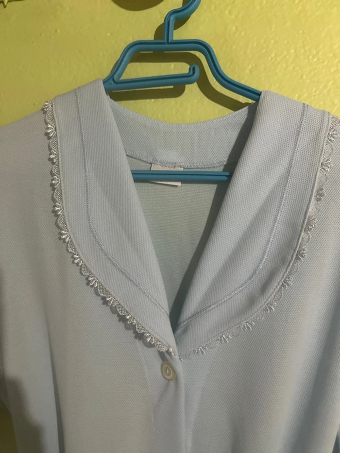 Robe vintage et kitsch bleu ciel matière polo 42 Arabesco - photo numéro 7