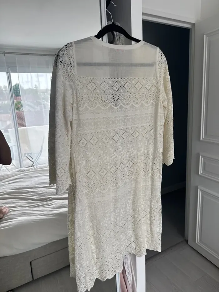 Tunique d’été Bensimon – Taille S – Dentelle & transparence - photo numéro 4